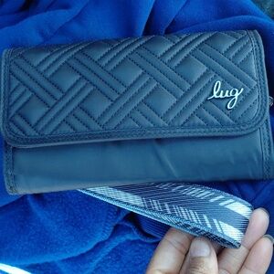 Lug Black Quilted Wallet